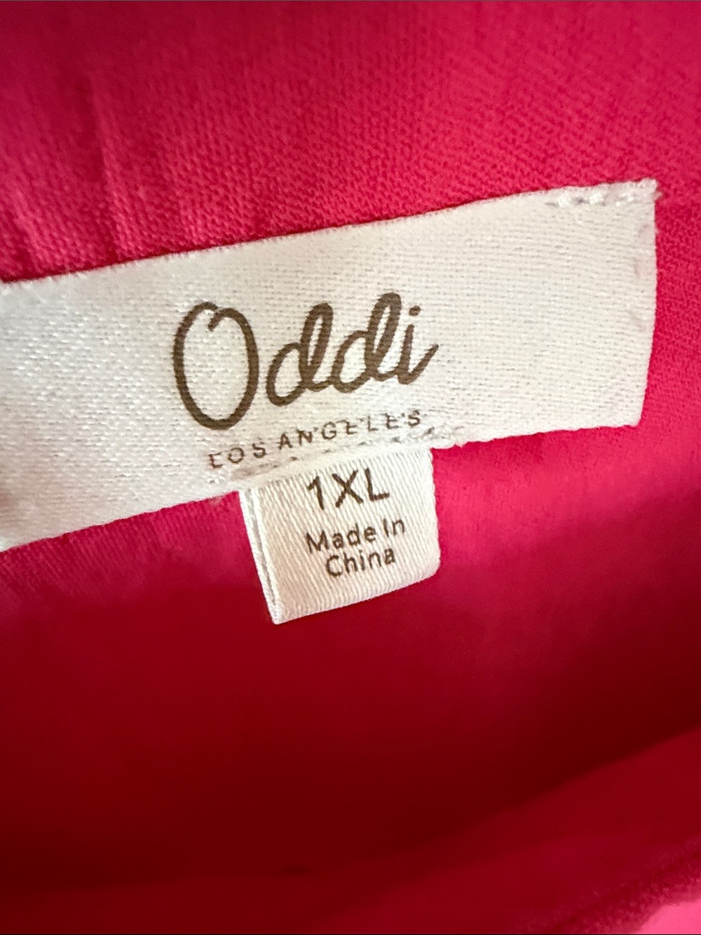 Oddi Los Angeles Wide Leg Romper | Hot Pink | Size 1XL | Boho Chic - Picture 2 of 6
